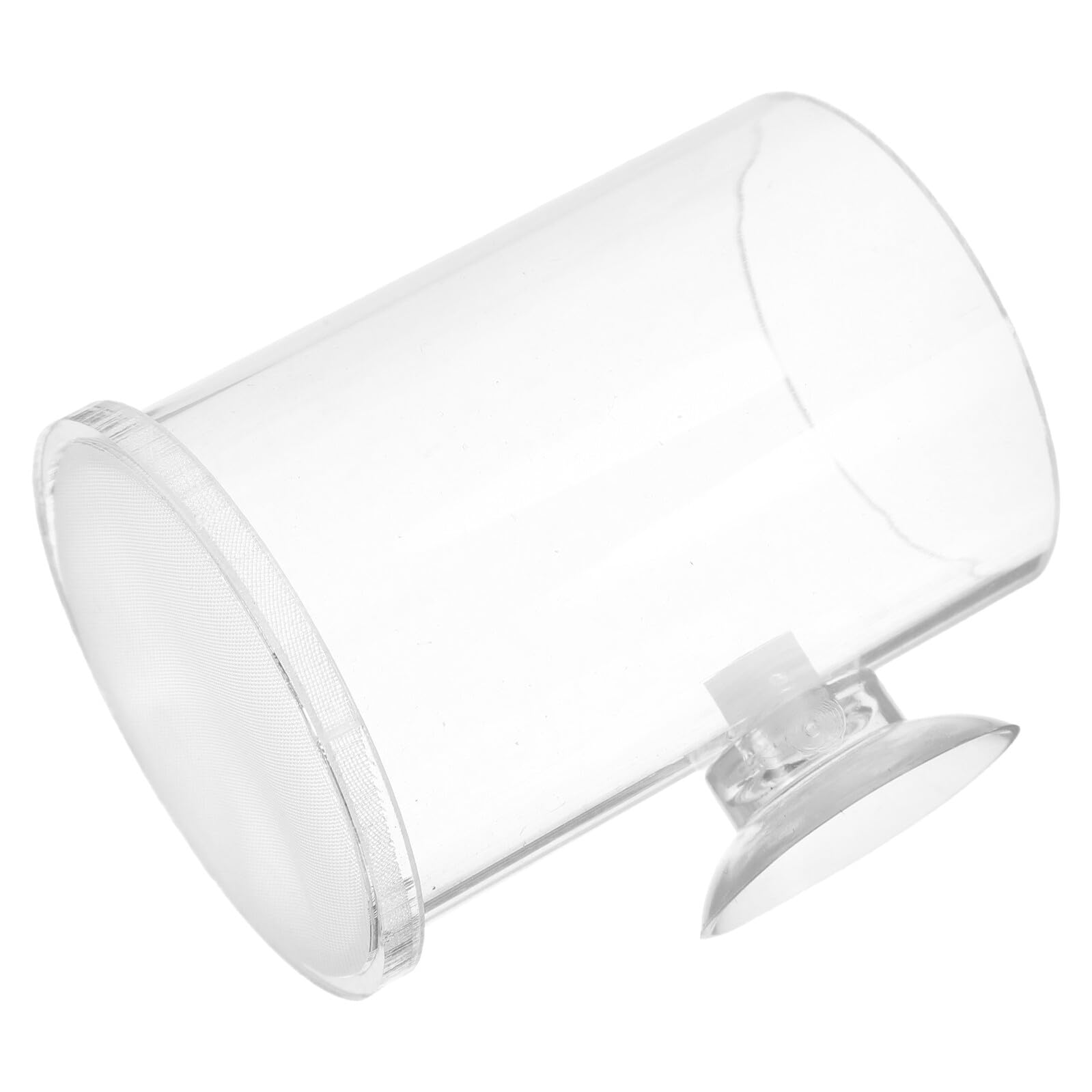 jojofuny Aquarium Feeding Dish with Suction Cup Large Acrylic Fish Tank Feeder Plate for Shrimp and Guppy Feeding