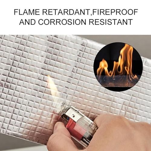 ADHES Butyl Tape Waterproof Tape, 2in x 16ft Aluminum Foil Tape Sealan Tape for RV Repair, Window, Boat and Pipe Sealing, Glass & EDPM Rubber Roof Patching, 40Rolls(Model:RA100-1,Glue Color:White) by ADHES TAPE PURSUIT OF PERFECTION - Image 5