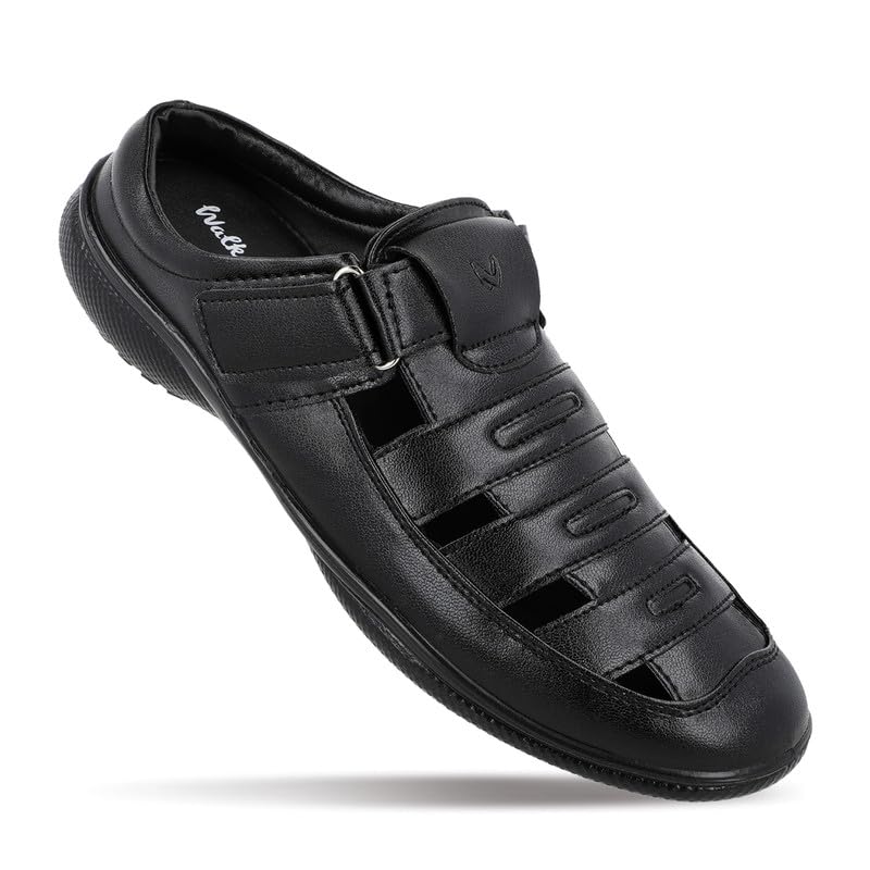 WALKAROO WF6258 Mens Casual and Regular Wear Fashion Sandals - Black (B0CSG6FQGV) Amazon Price History, Amazon Price Tracker