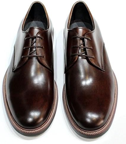 Round Toed Brown Leather Derby Shoe 