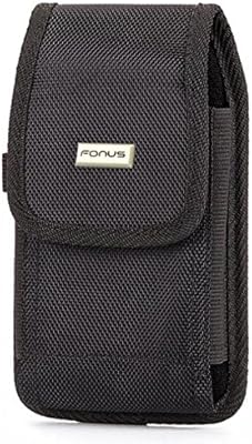 Rugged Durable Case Holster Belt Clip Side Pouch Cover Black for OnePlus 6T