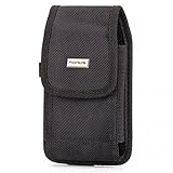 Black Rugged Case Holster Belt Clip Cover for Verizon Samsung Galaxy S6 (SM-G920V)