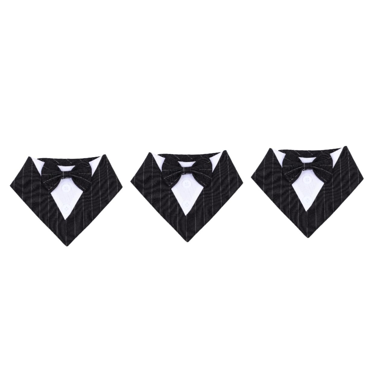 Kisangel 3pièces Bandana pour Chien Serviette De pour Animaux De Compagnie Collier Décoratif Pratique Et Élégant pour Mariage Et Événements Spéciaux