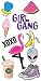 iDecoz Girl Gang Reusable Vinyl Decal Sticker Skin For All Cell Phones/Cases/iPhone 7/7 Plus/6/6 Plus/6S/6S Plus/SE/5S/5C/5/Galaxy/MacBook/Laptop/iPad/Water Bottle and More