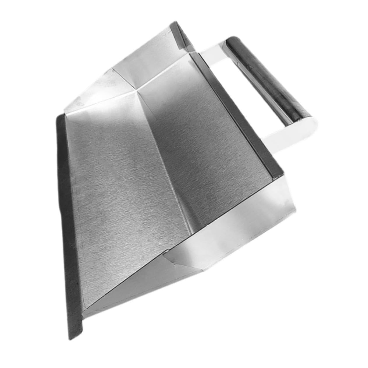 Cazzuola per Finitura Cemento in Acciaio Inox Argento, Forma Unica | Design Ergonomico, Alta Resistenza e Robustezza, per Filing del Cemento e Painting, Uso Ripetuto