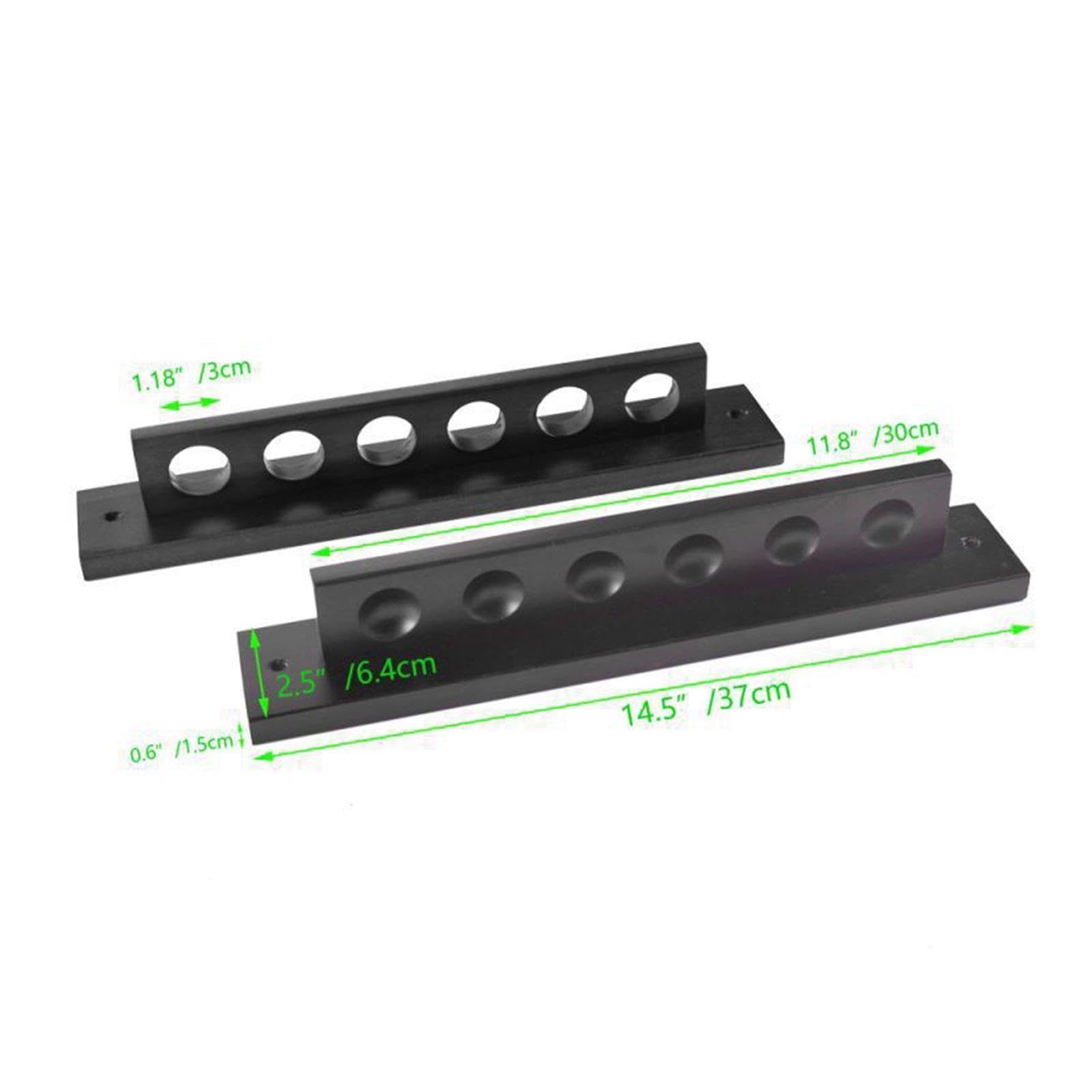 Rockible Soporte para Tacos de Billar de Pared para 6 Tacos