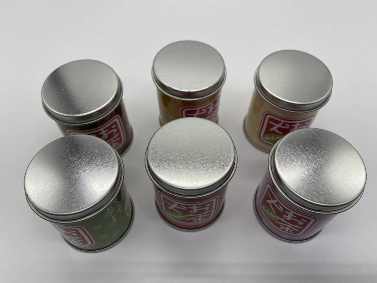 Amazon.co.jp: Yujin お茶犬缶 全6種セット 茶筒風缶の中にマスコット