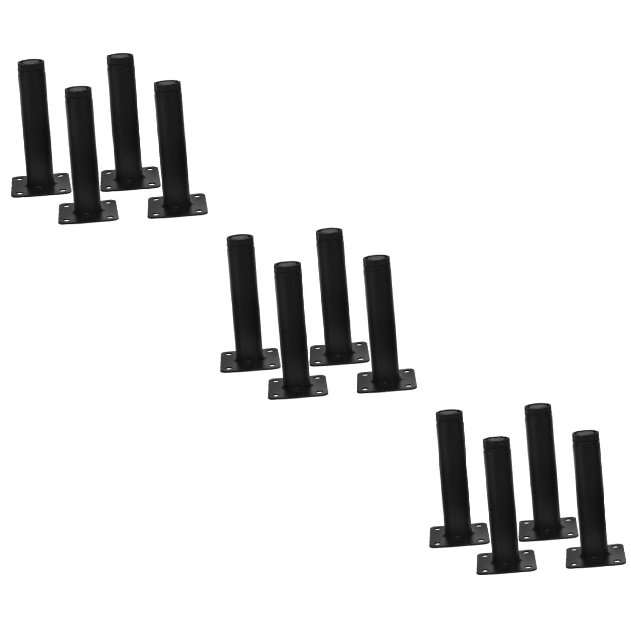 Patas de muebles SHINEOFI 3 Series de 4 piezas soportes modernos de sofás y gabinetes