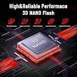 1TB NVMe PCIe Gen4x4 1.4 SSD, Jusqu'à 7,400MB/s Lire & 6,500MB/s Écris, HMB 3.0, 3D NAND, Puits de chauffage à graphine, M.2 2280 Interne Solid State Drive pour PS5, Jeu ordinateur portable, PC, Postes de travail de bureau