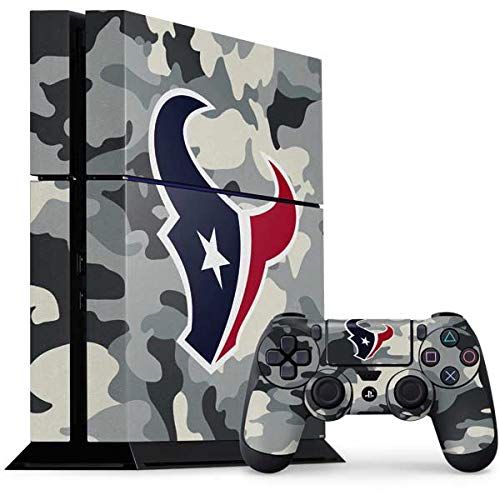 Skinit Decal Gaming Skin Compatible with PS4 Console and Controller Bundle - Officially Licensed NFL Houston Texans Camo Design