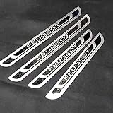 2. Materiale di alta qualità: realizzato in acciaio inossidabile, nastro adesivo 3M, scritte stampate al laser. Acciaio inossidabile, resistente all'abrasione e ai graffi