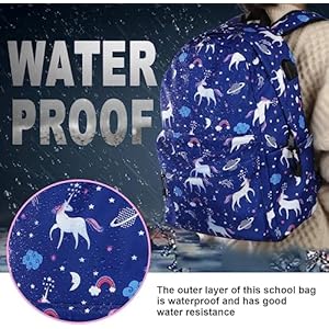 Scione cute school backpack for girls teens school bag with usb charging port water resistant blue canvas bookbag preschool daypack elementary backbag back to shool supplies gifts for kids  urban country home decor