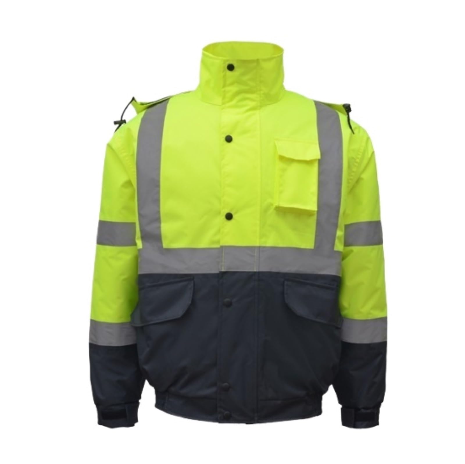 Chaqueta Reflectante, Abrigo De Algodón Cálido E Impermeable, Chaleco De Seguridad Fluorescente