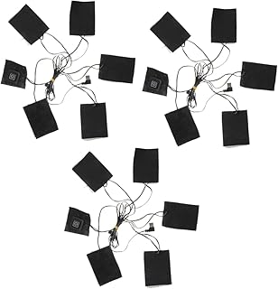 GALPADA 3 Pcs Clothes Heater Electric Cloth Warmer Heated Vest Heating Mat Vest Heating Pad Heated Pad for USB Heating Pad USB Warmer Heater Pad Heat Pad Carbon Fiber Clothing Adjustable