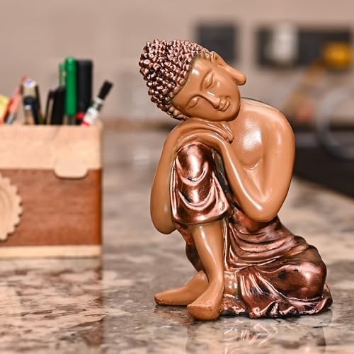 Image of ZAICUS 6 Inch Resting Buddha Statue ? Calm Buddha Decor for Home, Meditation Spaces, Yoga Rooms, Office, Garden, Idea