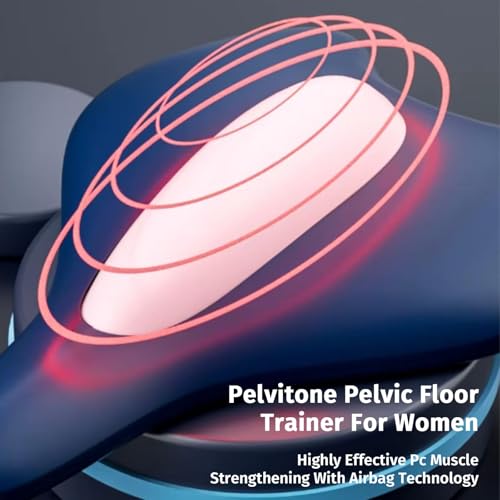 Pelvic Floor Trainer for Women and Men with Intelligent Remote Control USB Charging Strengthening Tightening Pelvic Muscles for Postpartum Recovery Daily Exercise at Home or Travel (Blue) - Image 3