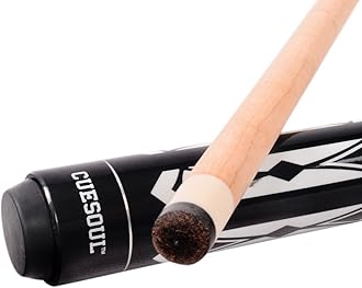 CUESOUL Set of House Bar Pool Cue Sticks Combo - 2 Cue Sticks Packed in 2x2 Hard Pool Cue Case E105