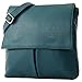 modamoda de - Ital Umhänge- / Sac à bandoulière en cuir Nappa T63, Couleur:Bleu Vert