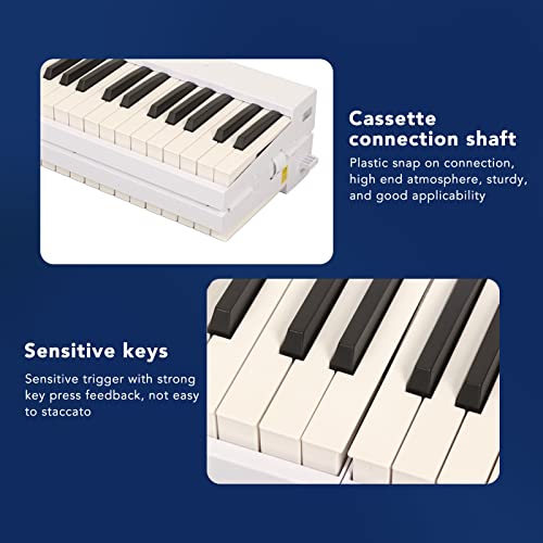 Clavier de Piano Pliant, Plug and Play Blanc Piano Numérique Portable 100‑240V Interface Multifonctionnelle 88 Touches pour l’enseignement pour la Fête (Prise UE) - Les Beatles, Paul McCartney, John Lennon, RIngo Starr, George Harrison Clavier de Piano Pliant, Plug and Play Blanc Piano Numérique Portable 100‑240V Interface Multifonctionnelle 88 Touches pour l'enseignement pour la Fête (Prise UE) – Image 6