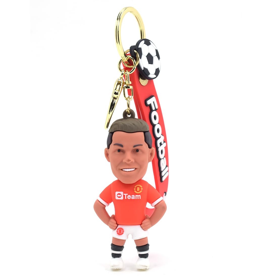 Daiyamondo Cheers on Your Favorite Team With Your Favorite Football Player Jersey 3D Rubber keychain With Long Ribbon - A Vibrant Accessory for Soccer Fans and Collectors (Red Ronaldo Stand) (B0CT66Q347) Amazon Price History, Amazon Price Tracker