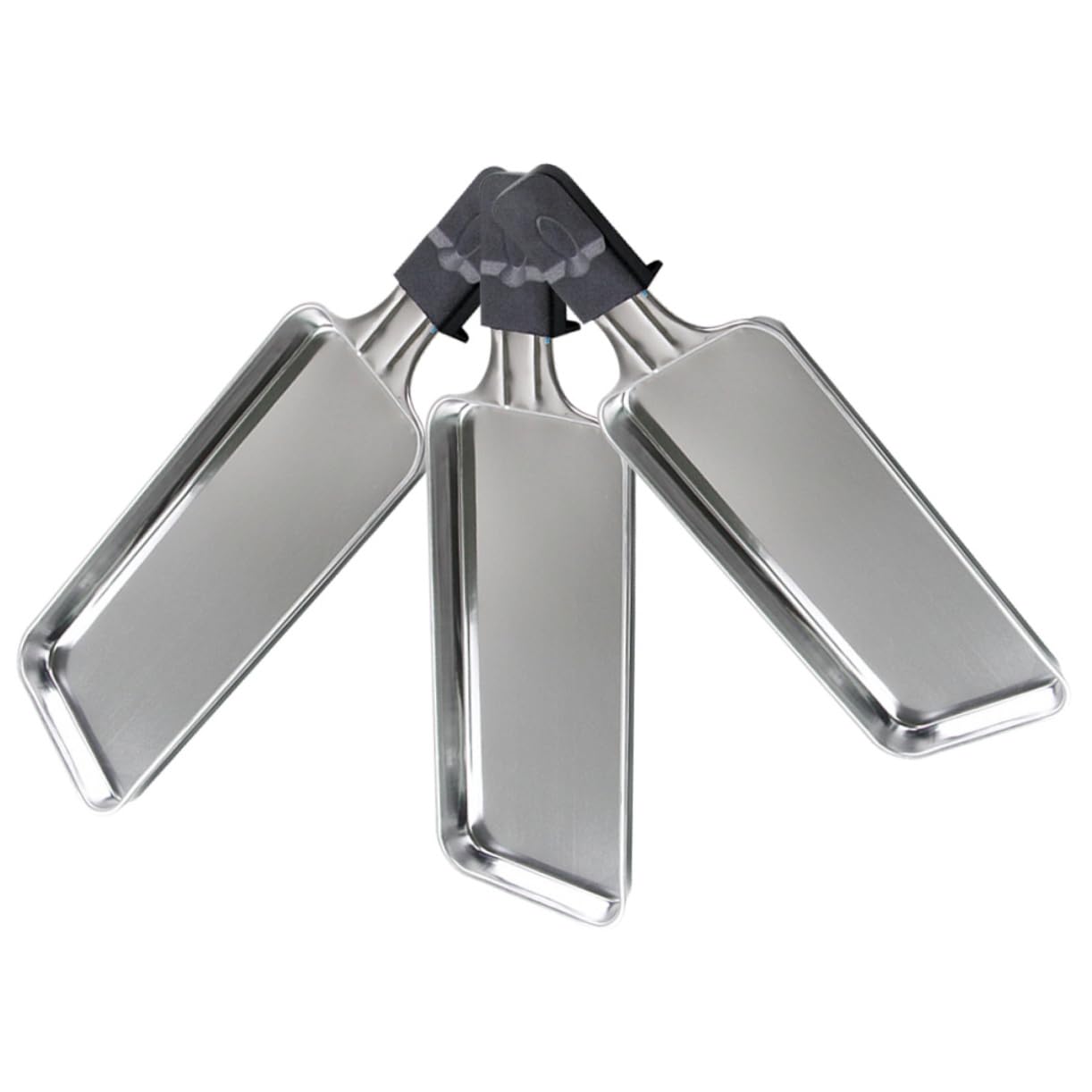 NAMOARLY 3pcs Stackable Baking Handheld Bbq Baking Pan Nonstick Electric Plate for Pizza Meat and Vegetables for Parties and Outdoor Grilling