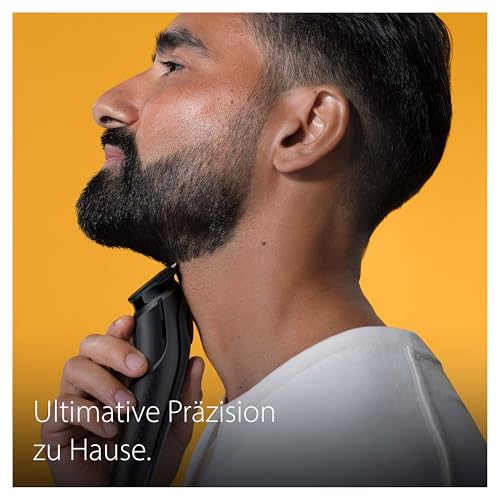 Braun Barttrimmer Series 5, Elektrischer Bartschneider Herren mit 5 Zubehörteile, Ultrascharfe...
