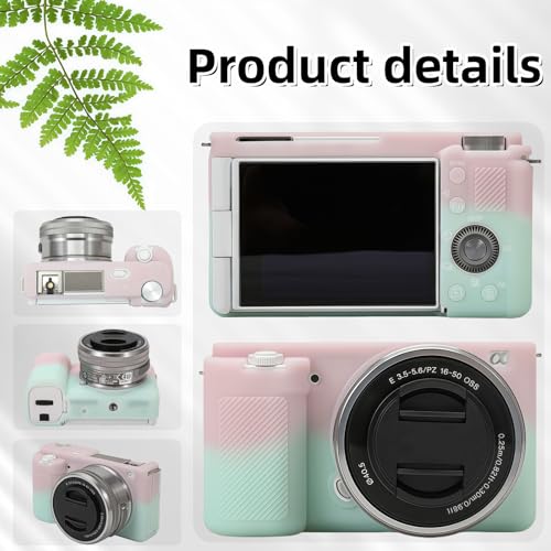 Funda de silicona para cámara Sony ZV-E10 con protectores miniatura 5