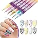 12 Colors 0.5mm Tip Nail Art Markers, Waterproof & Quick Dry Nail Pens for DIY Nail Art Designs, Easy to Use Solid Color Nail Painting Tools for All Skill Levels