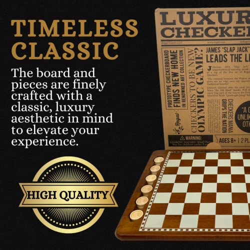 Regal Games 080486074382 Luxury Checkers Board Game thumb #3