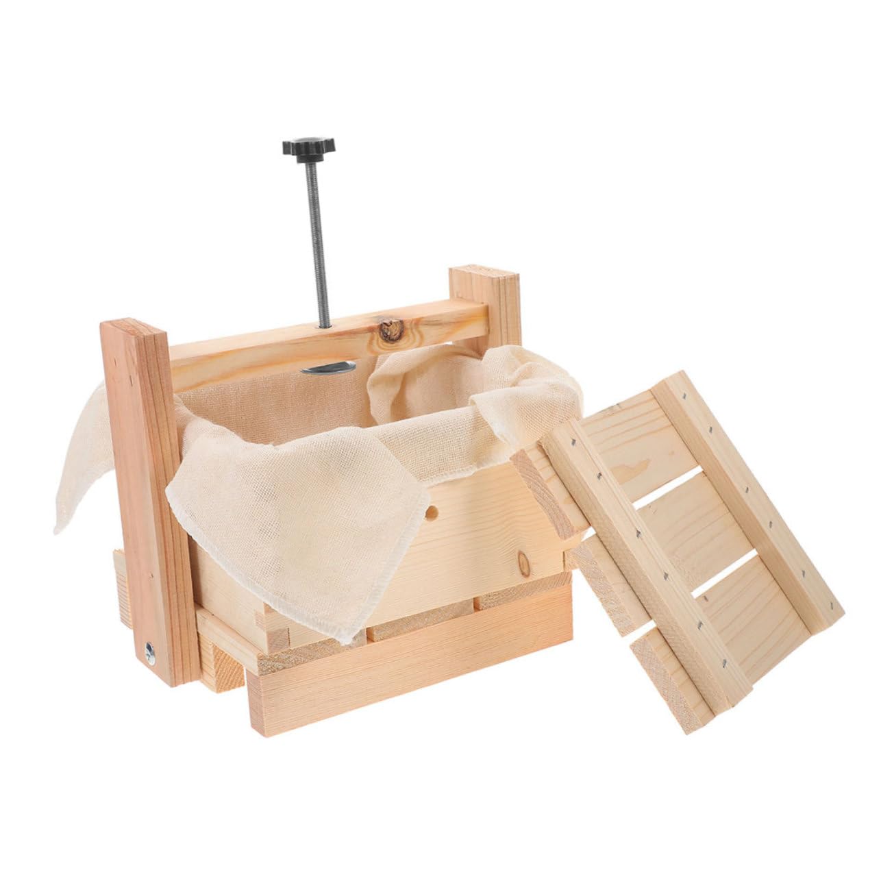 COLLBATH 1set Homemade Tofu Wooden Tofu Making Tool for Bean Curd Easy to and Demold Kitchen Essential