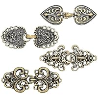 ZYEKIU 4 Stück Cardigan clip Clips für Kleidung Pulloverclips Cardigan Clips Cinch clip Verschlüsse für Jacken Waistclips Hemd Klammer Damen, für Frauen MäNner Bluse Strickjacke Kleider Schal Jacke
