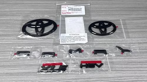 Genuine Toyota 2025 + Camry XLE Gloss Black Blackout Emblem