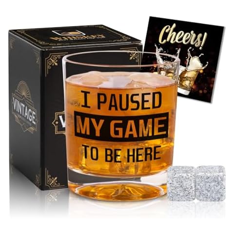 Ithmahco Funny Gamer Gifts, Whiskey Gifts for Men, Gaming Gifts for Boyfriend, Video Game Gifts, Video Game Lovers Gifts Ideas, Gifts for Gamers，Birthday, Christmas Bourbon Gifts for Gamers,Husband Cover