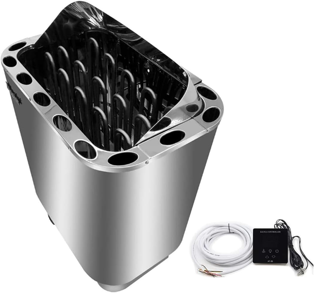 Amazon.co.jp サウナヒーター、電気ウェットドライサウナストーブ外部制御サウナ電気ヒーター、超薄型タッチスクリーンデジタル制御