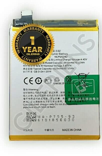 Image of Original BLP755 Battery for Oppo Reno 3 Pro CPH2035, CPH2037, CPH2036 Battery with 1 Year Warranty** (E158)
