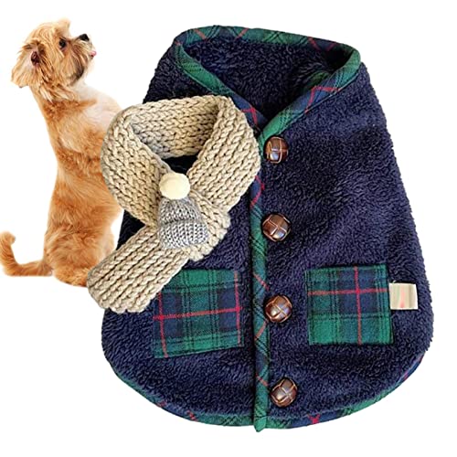 Casaco de cachorro inverno, Bonito Coral Fleece Dog Coats, Acessórios e fashion para seus animais de