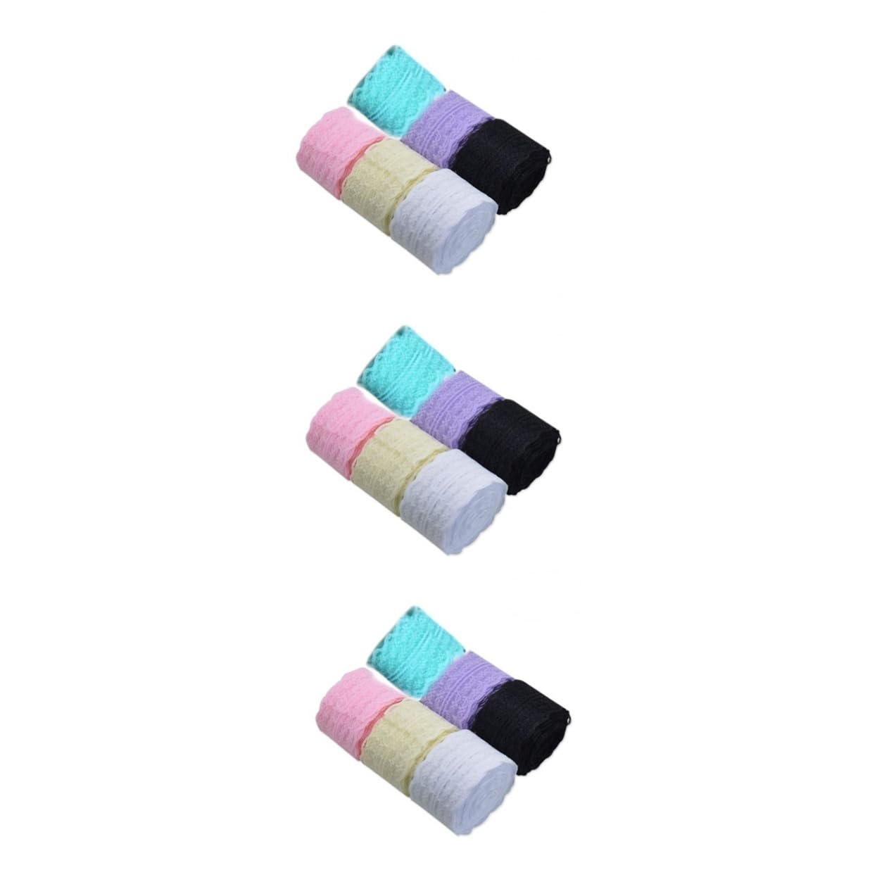 SHINEOFI 18rollen Spitzenband Mit Floralem Muster Für Hochzeitskarten Dekorationen Nähen Und Haarschleifen Helllila