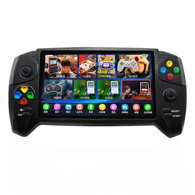 REBENUO New 7-Inch Game Console Large Screen Joystick Two Person Ps1 Handheld Fun Retro And Nostalgic 16 Gb, Birthday Gift.