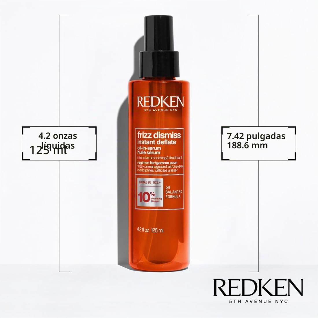Redken, Aceite Sin Aclarado Antiencrespamiento, Para todo tipo de Cabello de Fino a Grueso, Para Clima Húmedo, Frizz Dismiss
