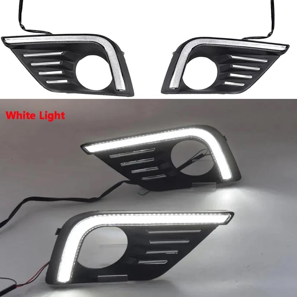Luces de giro Luz LED Diurna Antiniebla DRL Con Señal De Giro Para Nissan Para Altima Para Teana (2017-2018) Indicador Intermitente Lateral