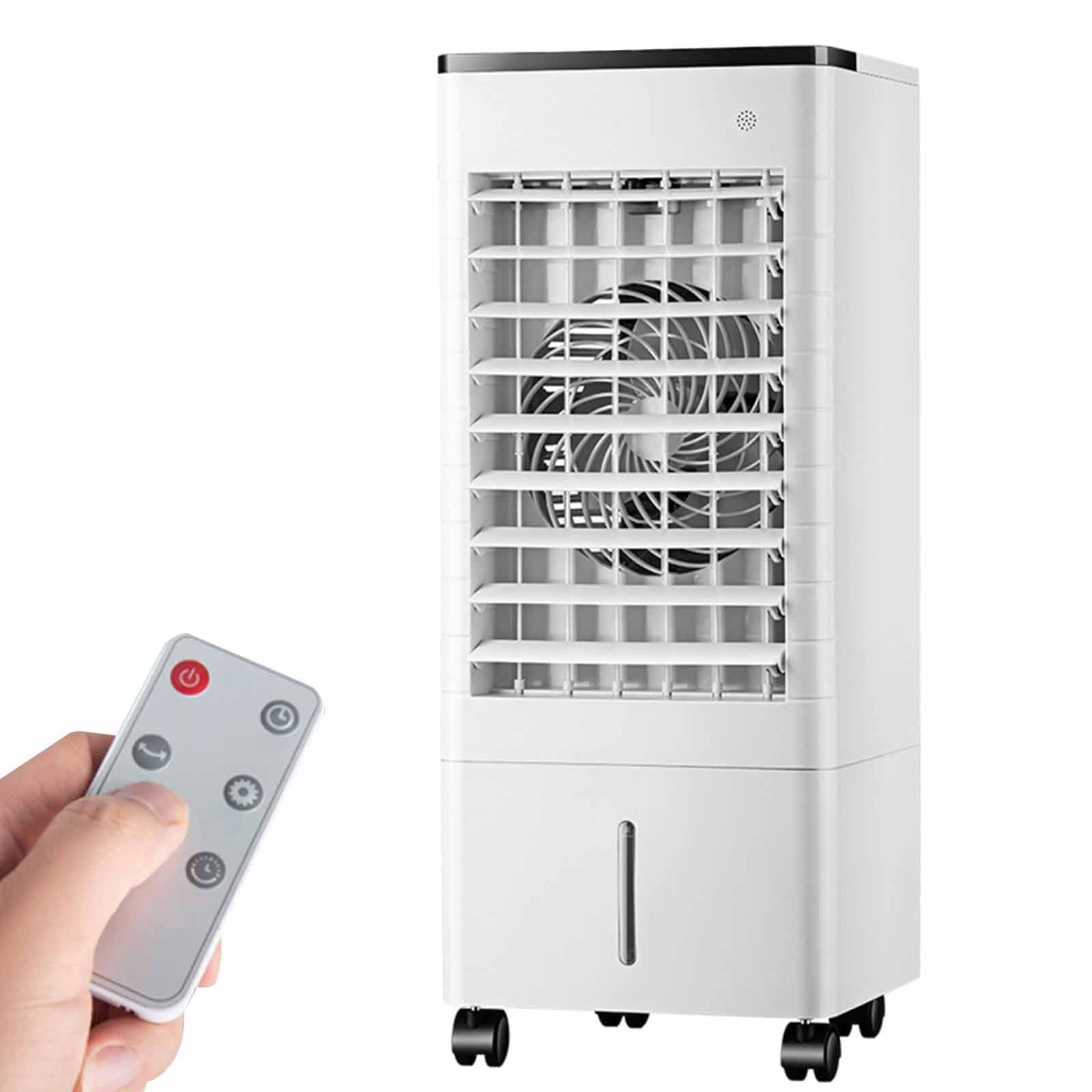 TIANQIHAO 3-In-1 Evaporative Air Cooler, 90° Oscillating Fan With Remote, 15H Timer, 3 Speeds & Modes, Large Tank For Bedroom Office