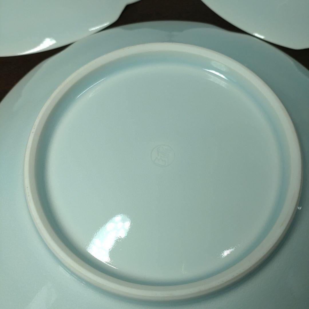 Amazon | 人間国宝 塚本快示 快山 青白磁 波彫 皿 五客 | ノーブランド