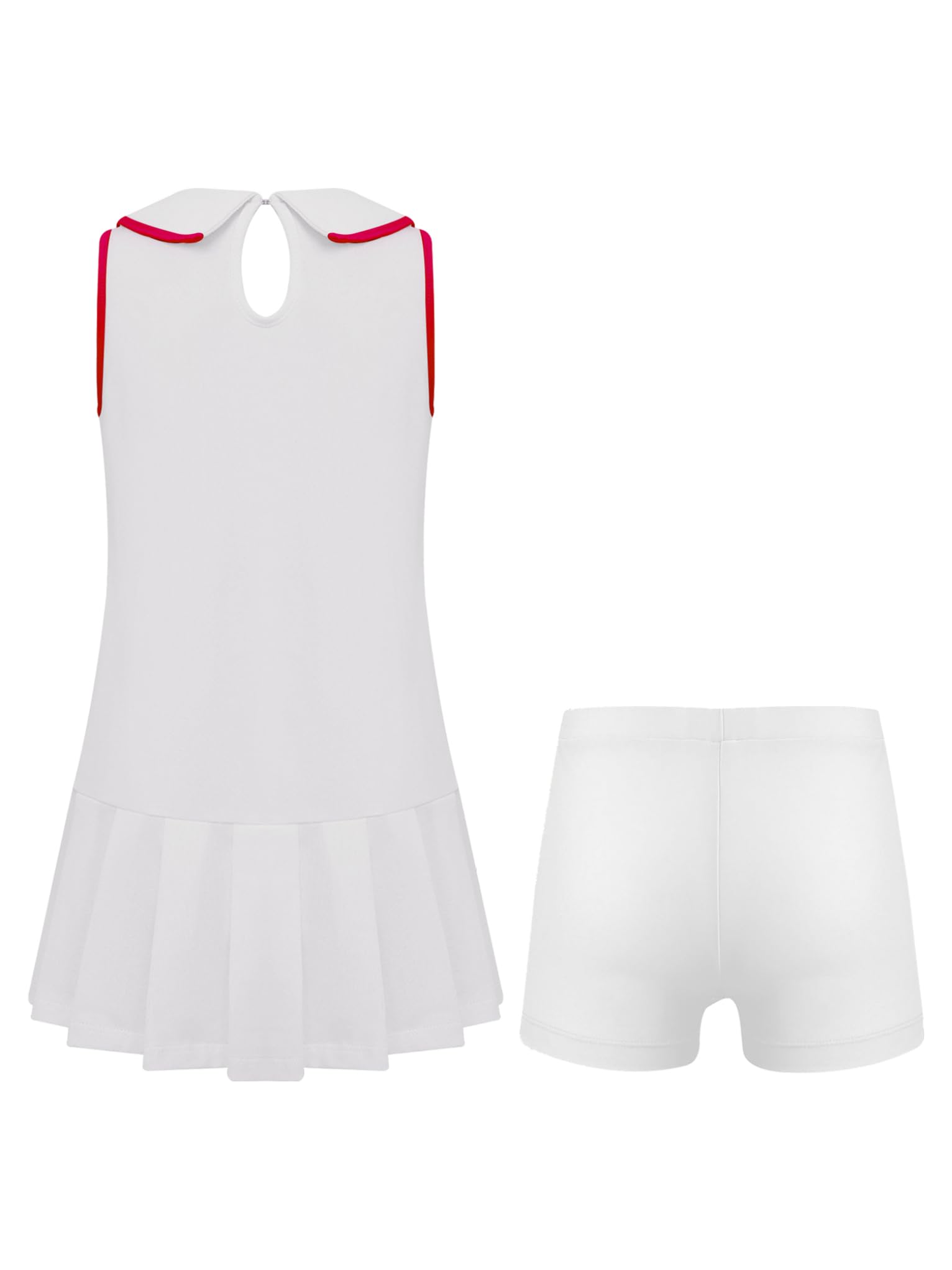 Conjunto de ropa de tenis para niños y niñas, sin mangas, con pantalones cortos, conjunto de ropa deportiva, traje de golf, entrenamiento, correr, competición