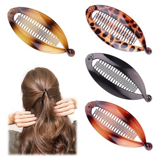 Fermaglio Per Capelli A Banana Con Pettine Alla Moda Con 20 - Foto 10