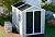CDCASA 8x6 FT Resin Storage Shed, Waterproof Large Outdoor Shed with Floor & Lockable Door & Window & Vents, Plastic Tool Shed for Backyard, Patio, Poolside, Lawn, Dove Grey