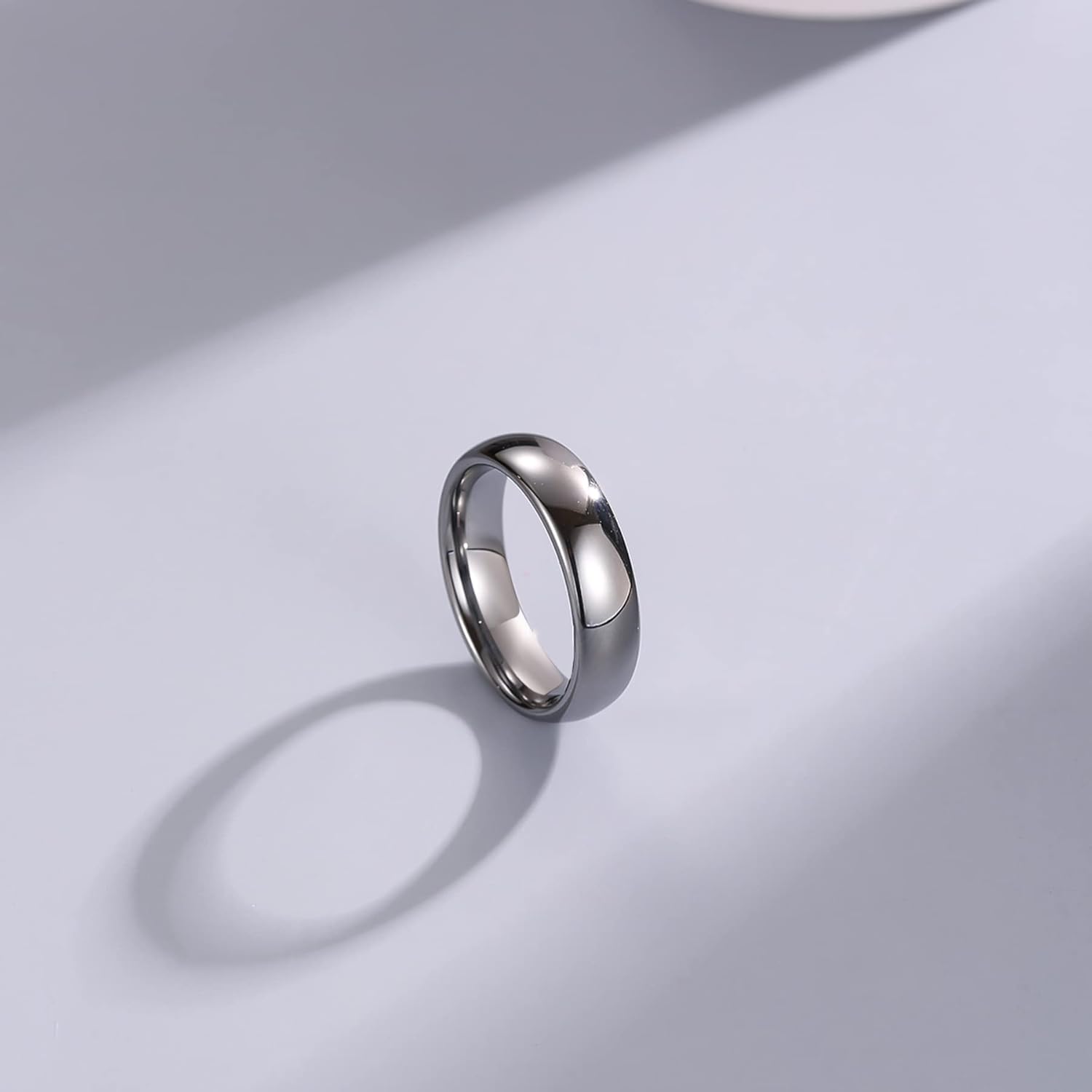 4mm 6mm 8mm 14K Gold Mens Women Tungsten Ring Domed Gold/Silver/Rose Gold Tungsten Wedding band Ring for Men Women Comfort Fit - Image 2