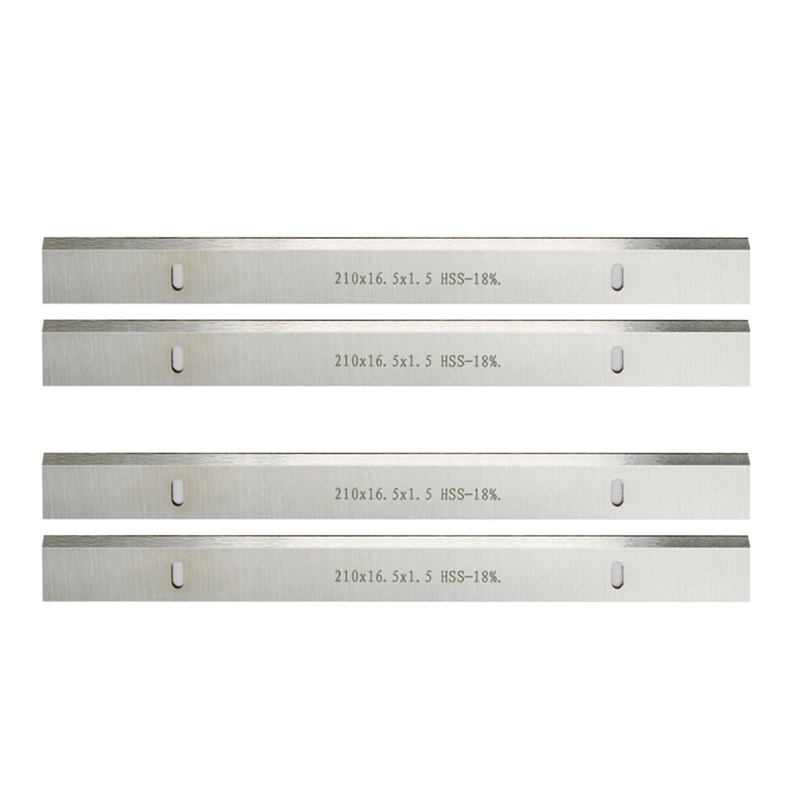 Lot de 2 paires de lames de rabot HSS 210 mm d'épaisseur 210 x 16,5 x 1,5 mm pour menuiserie