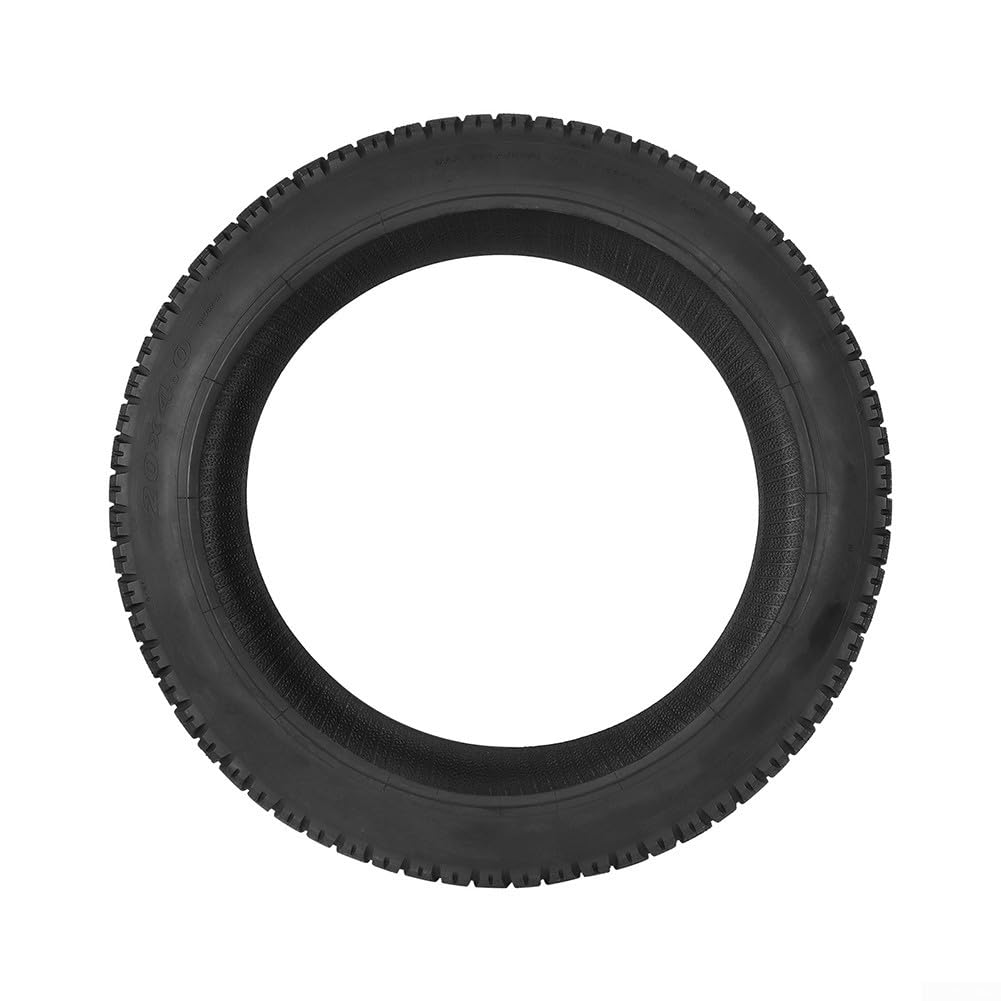 20 x 4.0 para neumático de bicicleta de montaña con agarre superior de 20 x 4.0 para | Goma resistente a la abrasión, construcción duradera, soporta terrenos difíciles, uso prolongado, acabado negro