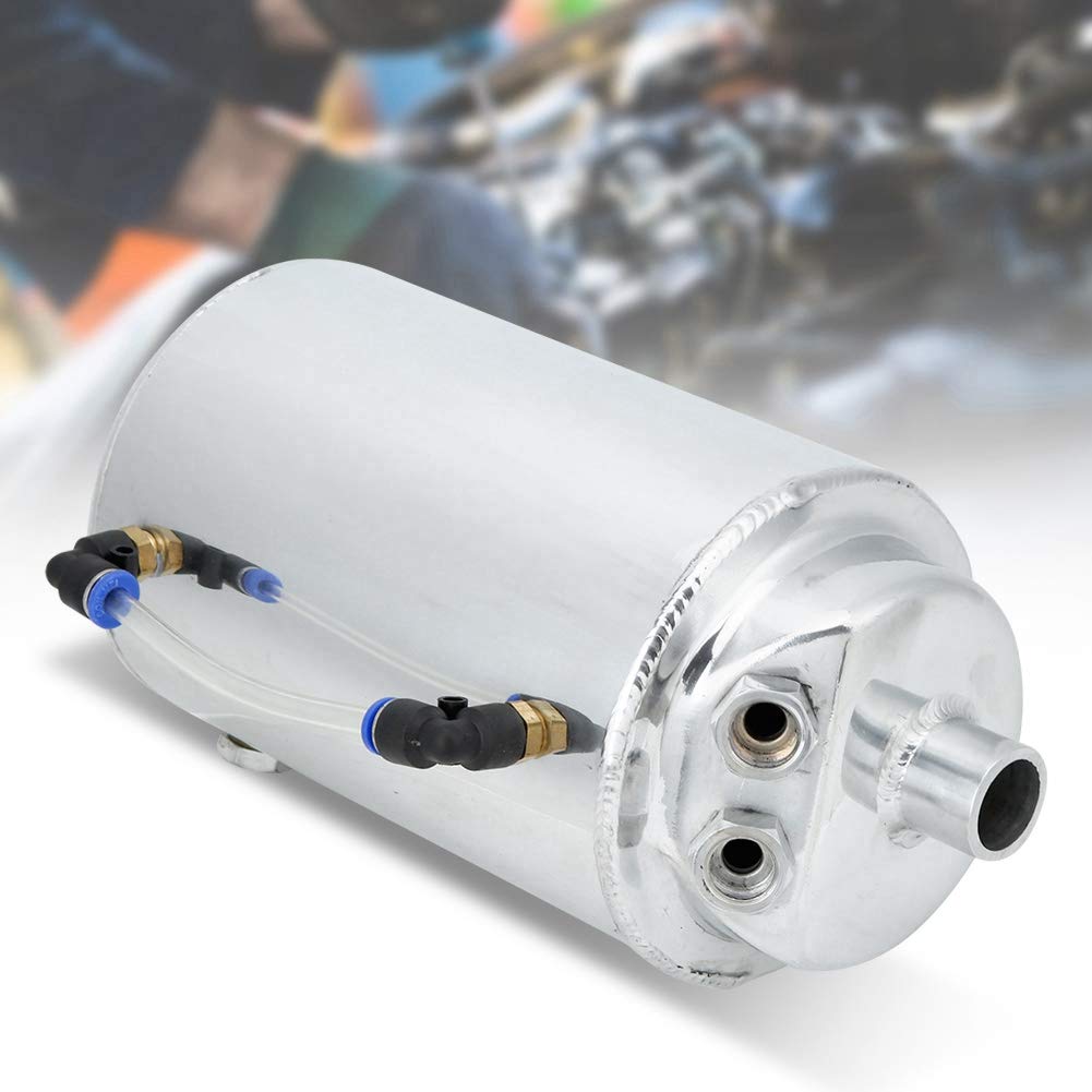 Tanque De Almacenamiento De Combustible De Motor Universal De 2L, Depósito De Lata, Filtro De Ventilación, Lata De Captura De Aceite De Motor, Aleación De Aluminio Para Automoción