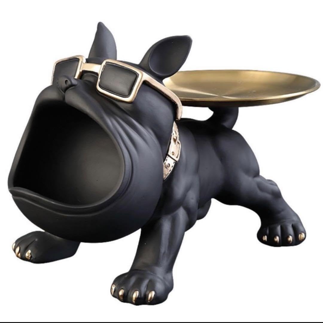 Amazon.co.jp: ブルドッグ 置物 トレー オブジェ インテリア 犬